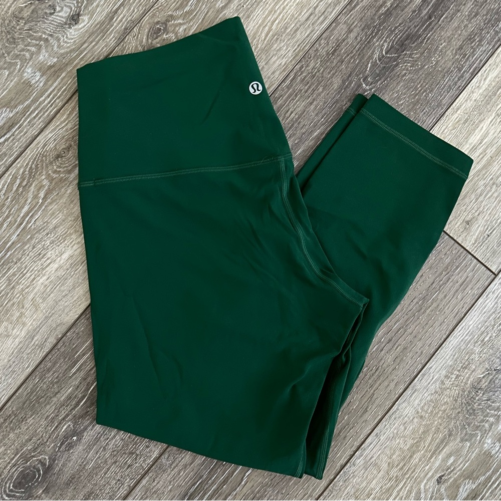 green lululemon align legging